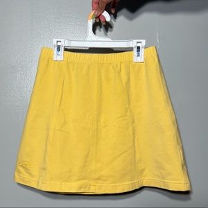 Yellow tennis active skirt